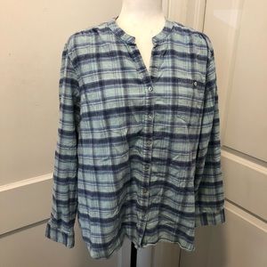Ll bean ladies casual flannel shirt size xl